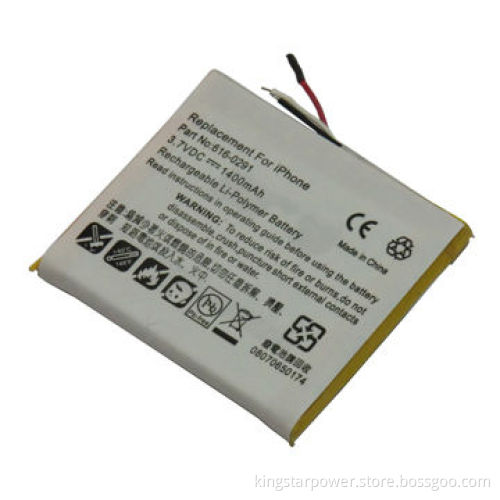 Li-polymer 1,400mAh Mobile Phone Battery for iPhone 1st, APN 616-0291
